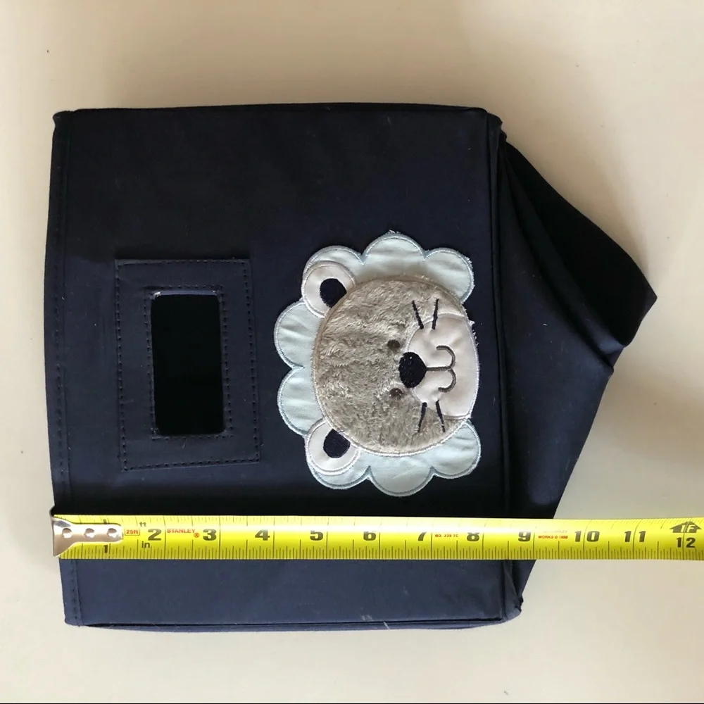 Set of 2 Carter's Navy Blue Storage Bins with Animal Design